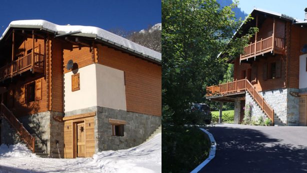 Chalet en Savoie Mont-Blanc coté hiver - été